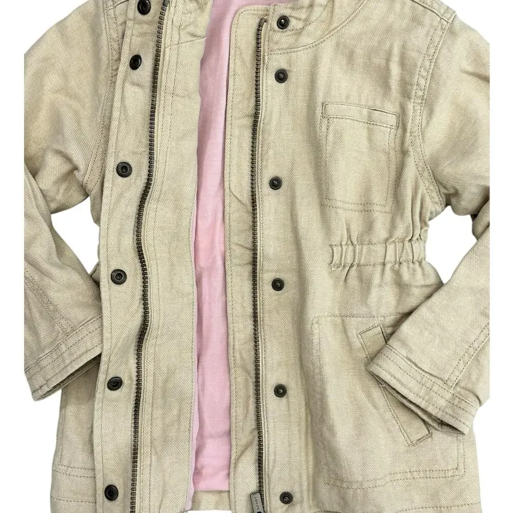 OLD NAVY GIRLS Linen Hooded Jacket Size 4T